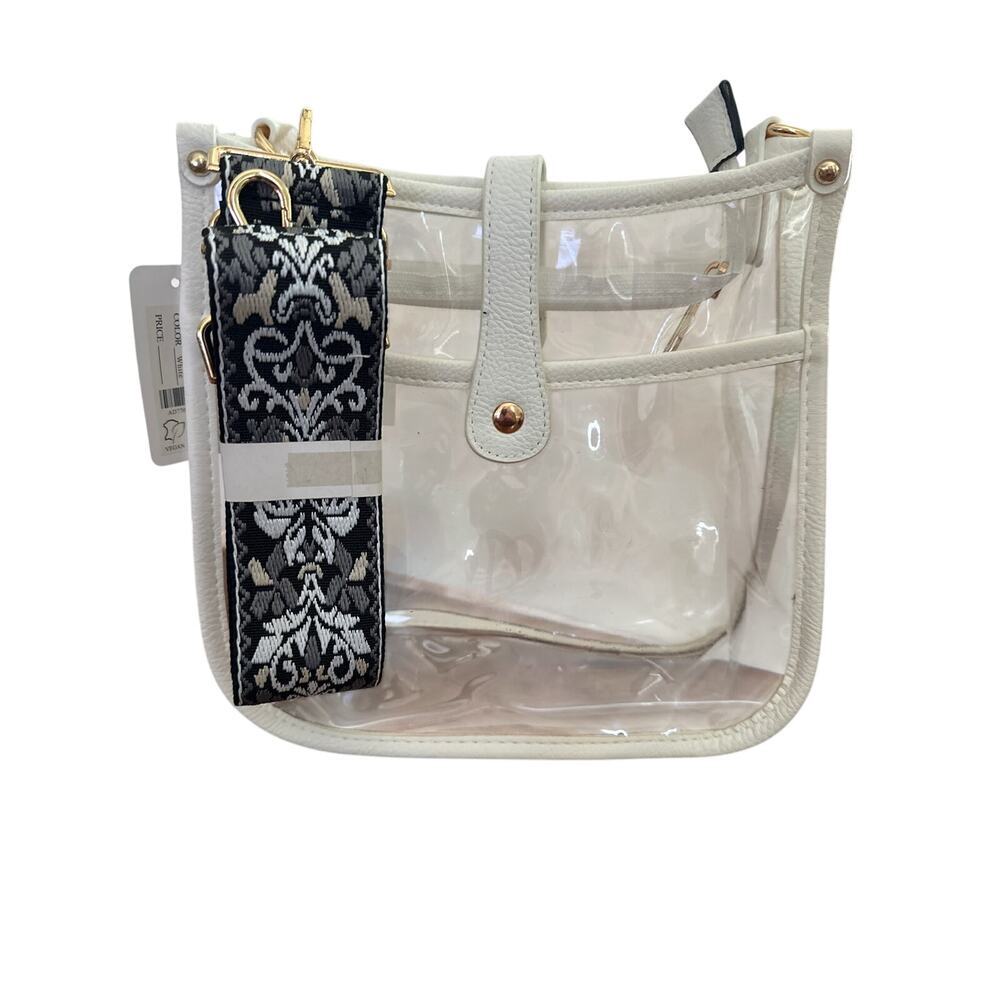 Clear Crossbody Stadium Bag for Concerts, Sports Games, Festivals, Sports Events